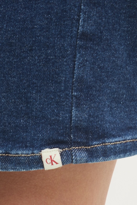 Φόρεμα τζιν Calvin Klein Jeans J20J224528 σκούρο μπλε