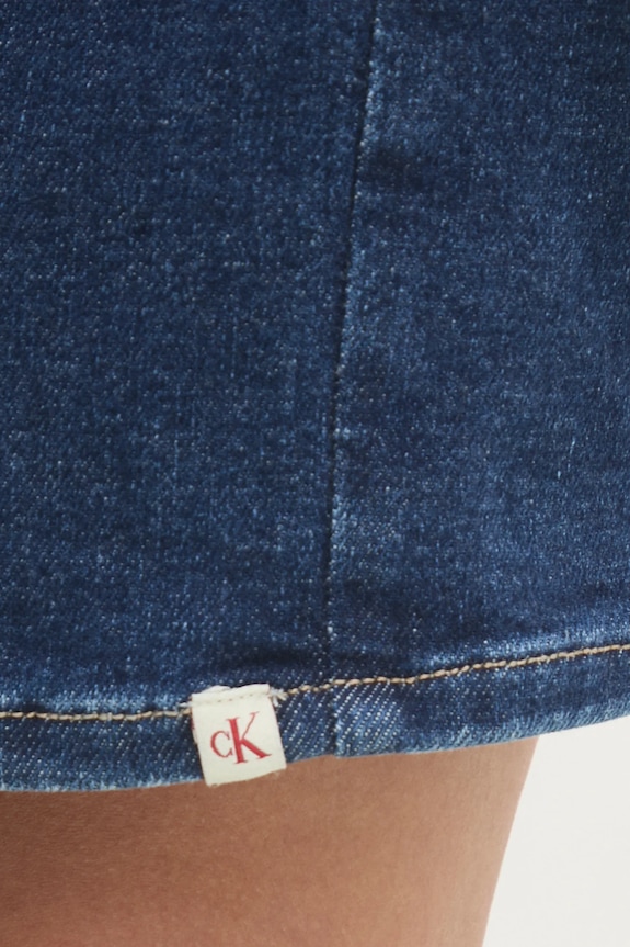 Φόρεμα τζιν Calvin Klein Jeans J20J224528 σκούρο μπλε