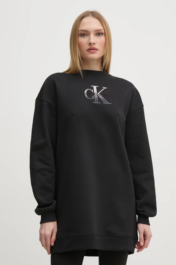 Šaty Calvin Klein Jeans mini černá J20J224834