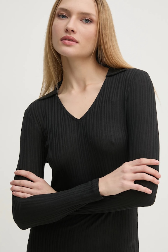 Calvin Klein Jeans rochie J20J224837 negru SS25