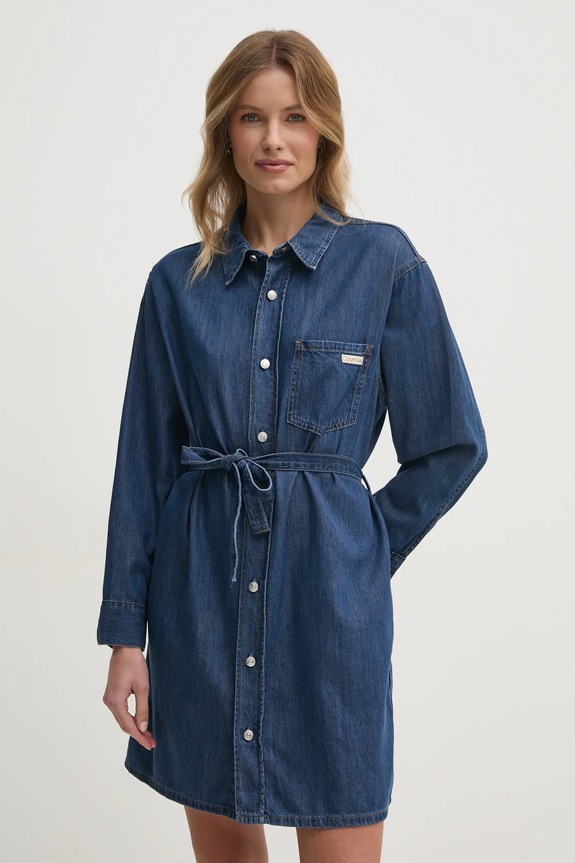 Oblečenie Rifľové šaty Calvin Klein Jeans J20J225008 modrá