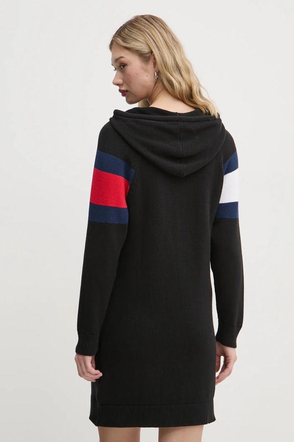 Ruházat Tommy Jeans pamut ruha DW0DW19470 fekete