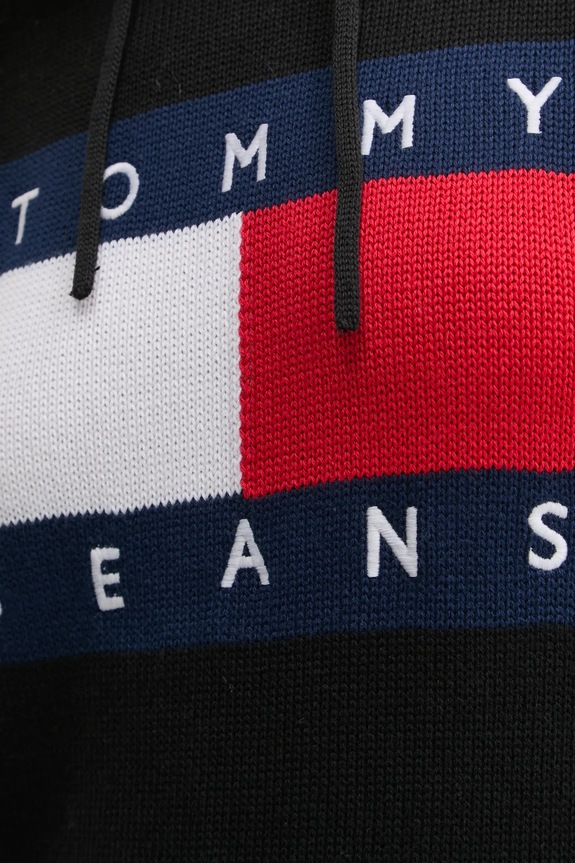 Tommy Jeans pamut ruha DW0DW19470 fekete