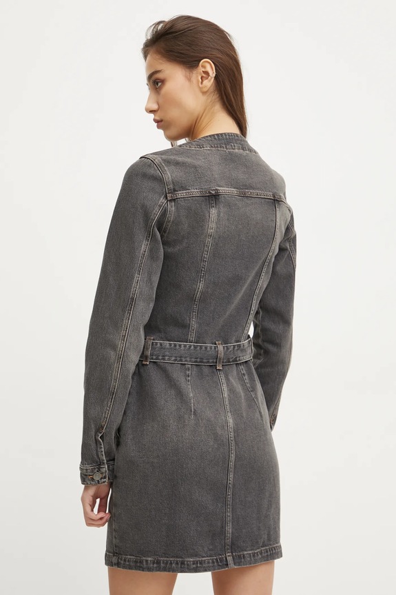 Oblačila Jeans obleka Tommy Jeans DW0DW20154 siva
