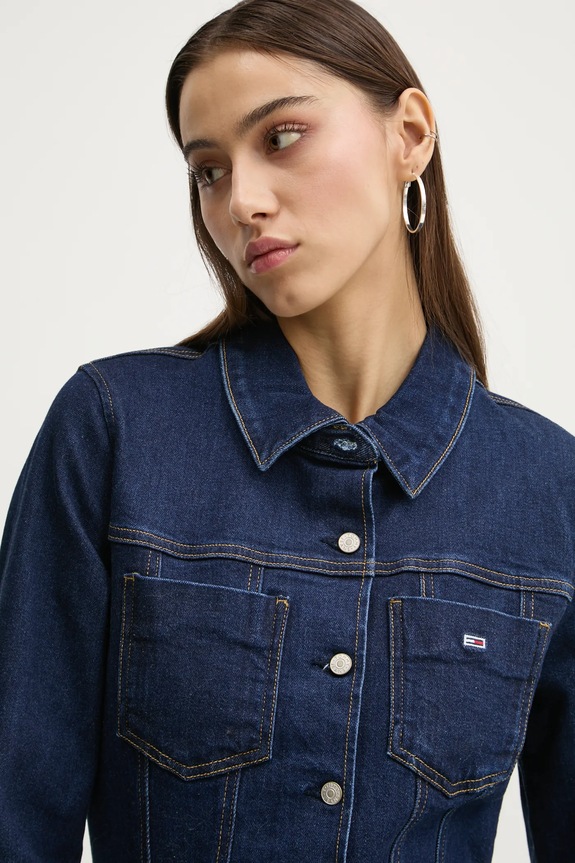 Haljina Tommy Jeans mornarsko plava DW0DW20533