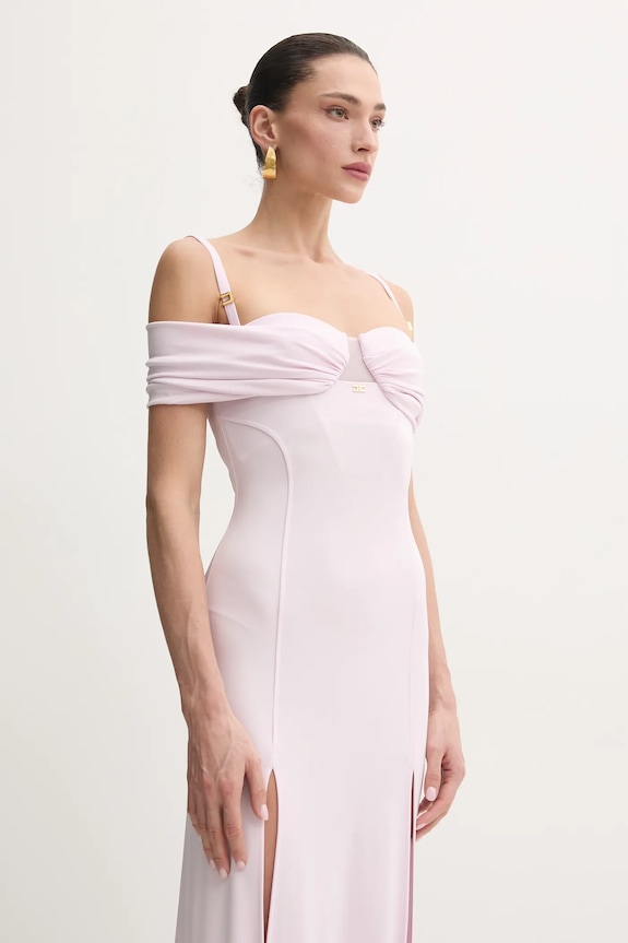 Elisabetta Franchi sukienka ABR0851E2 różowy SS25