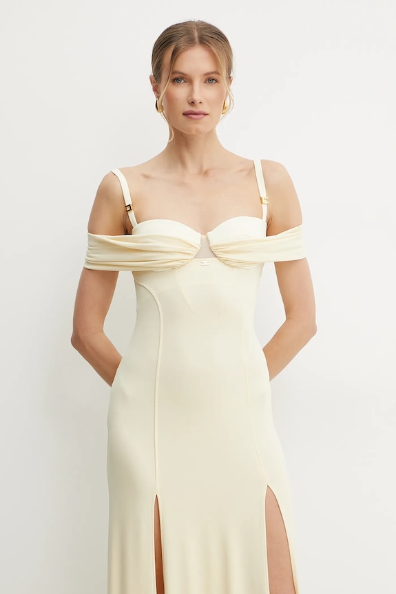 Elisabetta Franchi sukienka ABR0851E2 żółty