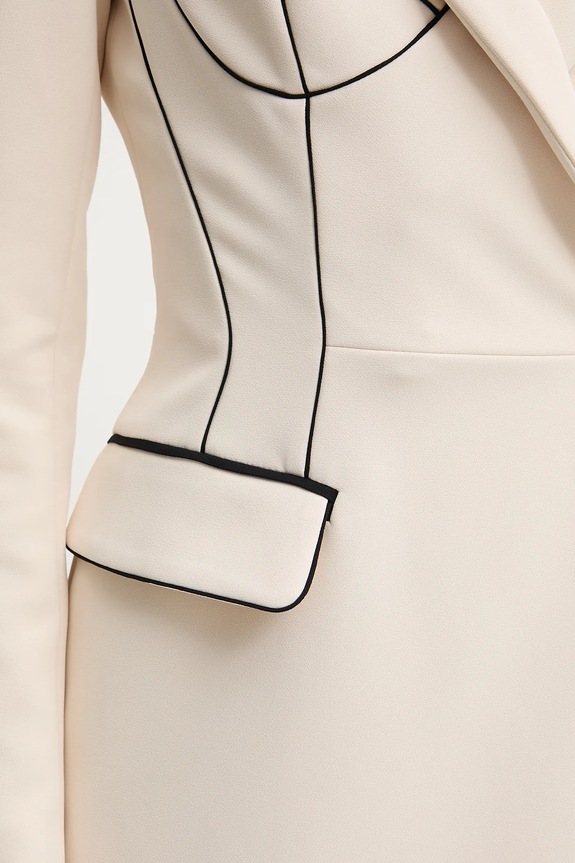 Elisabetta Franchi sukienka AB73451E2 beżowy