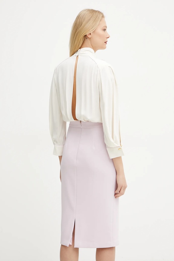 Odzież Elisabetta Franchi sukienka AB77151E2 beżowy