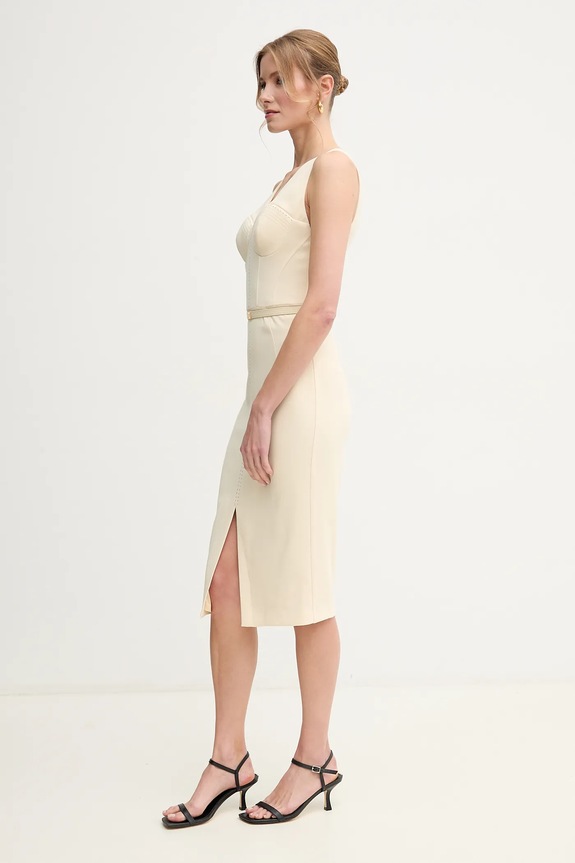 Odzież Elisabetta Franchi sukienka AB70651E2 żółty