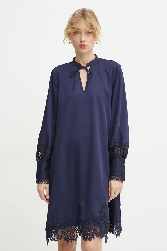 Bruuns Bazaar sukienka casual granatowy BBW4269