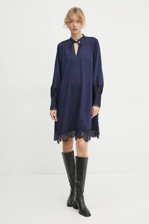 Bruuns Bazaar sukienka BBW4269 granatowy SS25