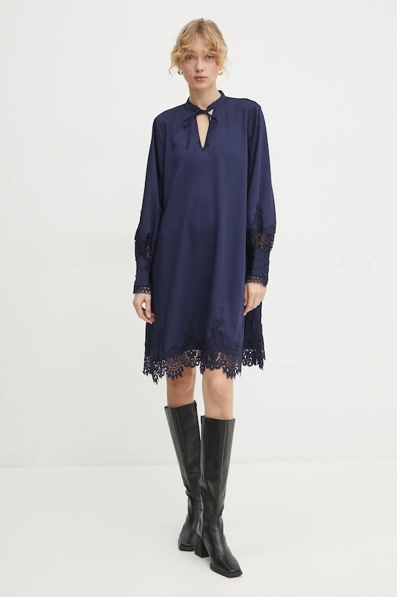 Bruuns Bazaar sukienka BBW4269 granatowy SS25
