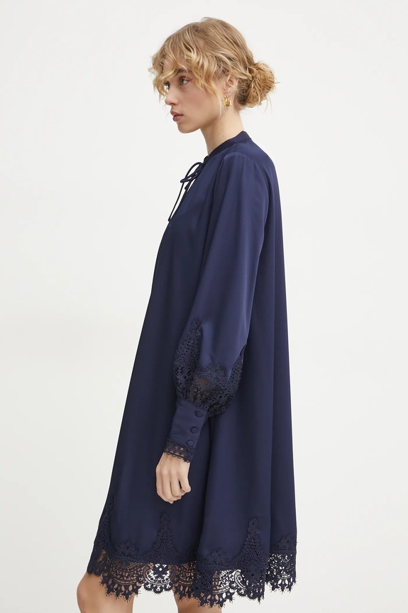 Bruuns Bazaar sukienka granatowy BBW4269