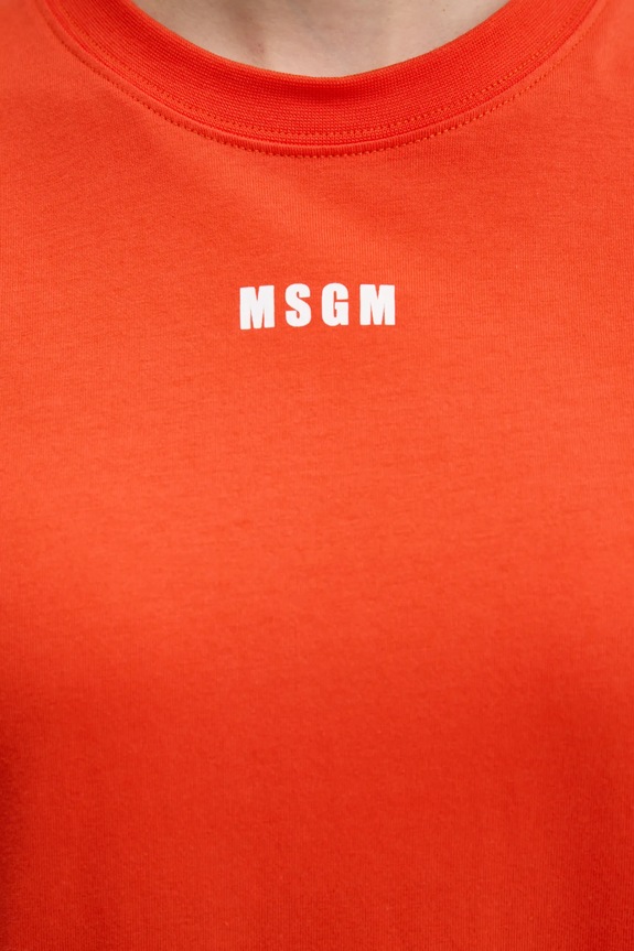 MSGM sukienka 3841MDA83.257002 pomarańczowy