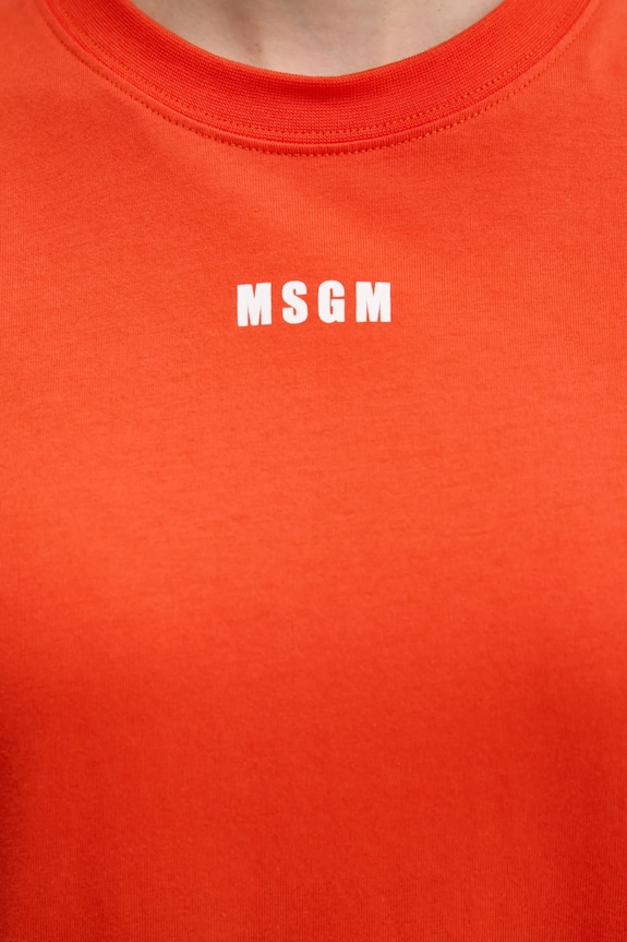 MSGM sukienka 3841MDA83.257002 pomarańczowy