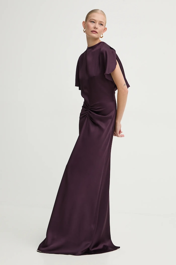 Victoria Beckham sukienka 1125WDR005454A fioletowy SS25