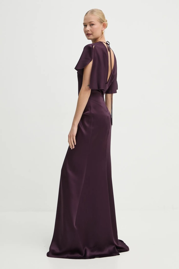 Odzież Victoria Beckham sukienka 1125WDR005454A fioletowy