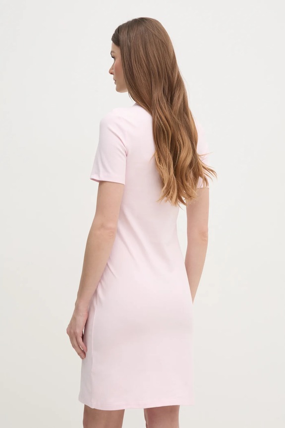 Odzież Tommy Hilfiger sukienka bawełniana z elastanem WW0WW43228 różowy