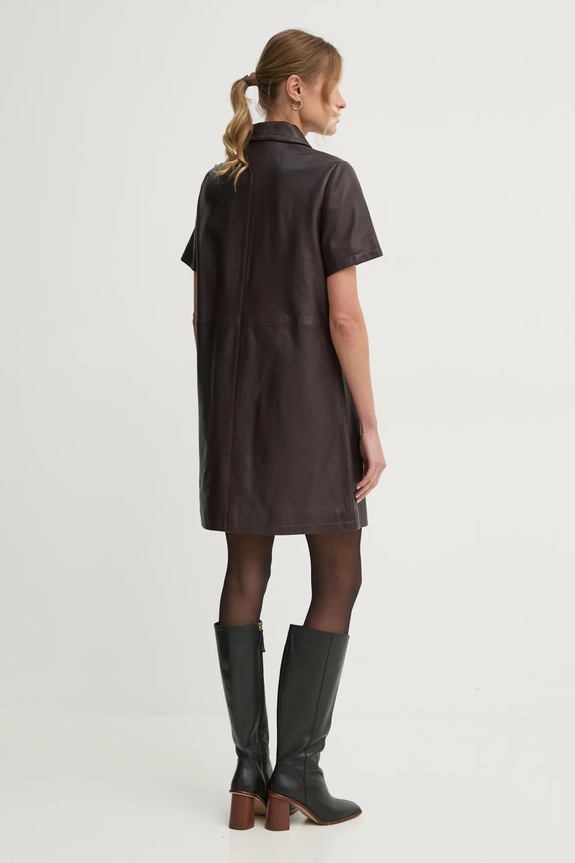Oblečení Kožené šaty Tommy Hilfiger WW0WW43783 burgundské