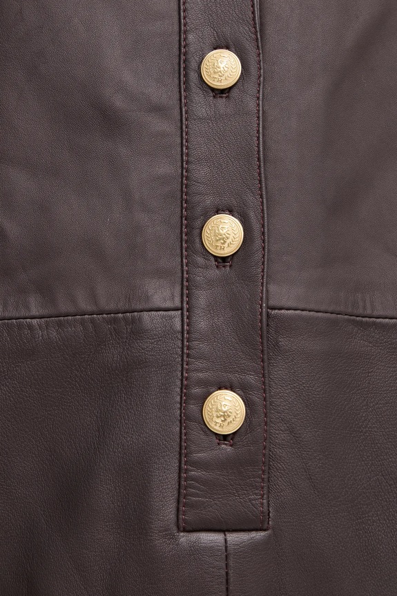Kožené šaty Tommy Hilfiger WW0WW43783