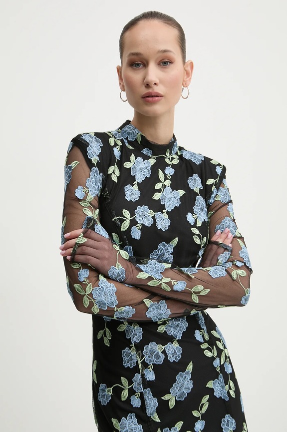 Šaty Rotate 113897000 čierna