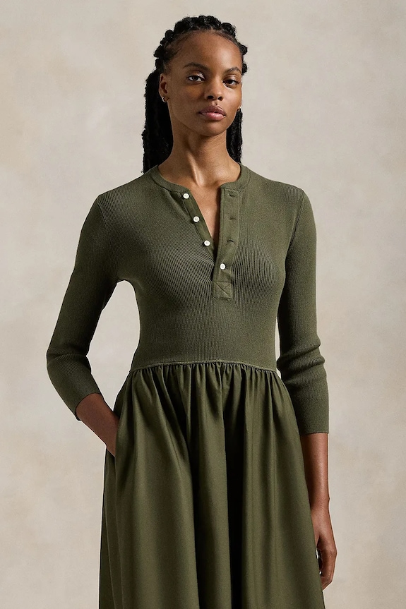 Odzież Polo Ralph Lauren sukienka 211959906 zielony