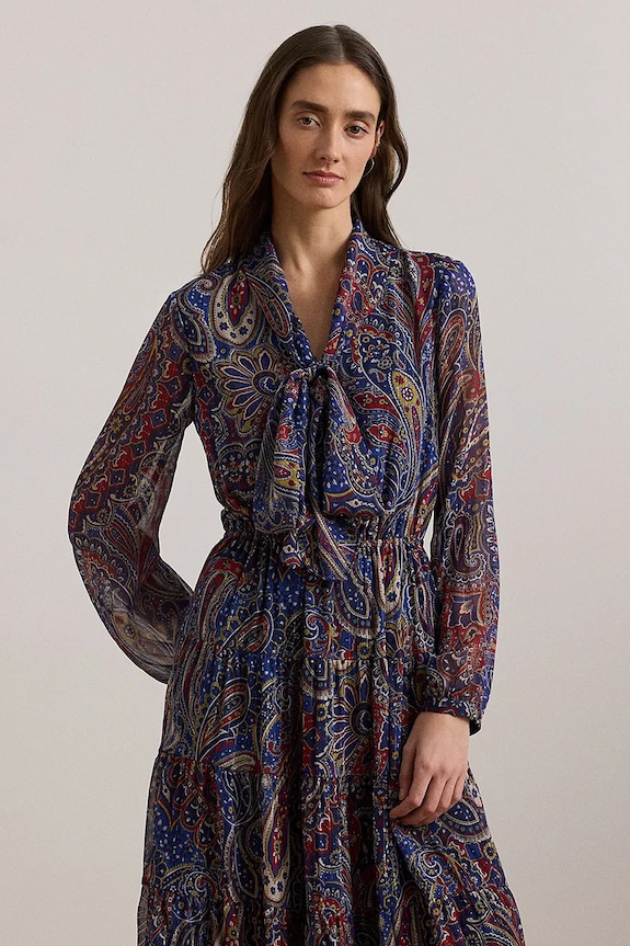 Oblačila Obleka Lauren Ralph Lauren 200957155 pisana