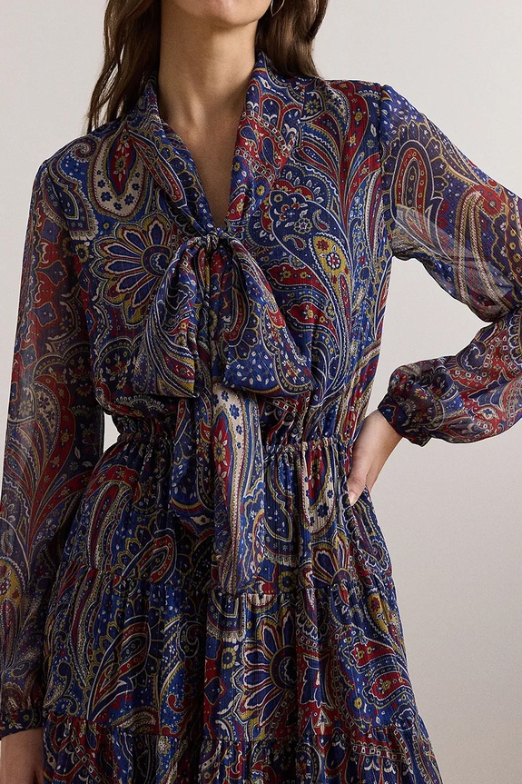 Obleka Lauren Ralph Lauren pisana 200957155