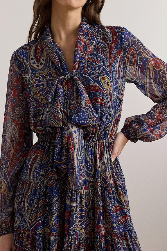 Obleka Lauren Ralph Lauren pisana 200957155