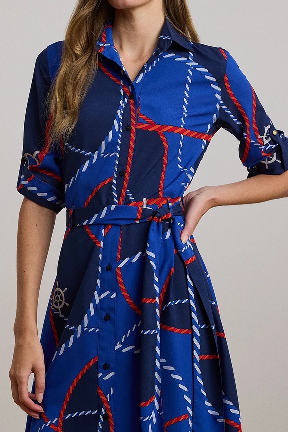 Lauren Ralph Lauren sukienka niebieski 200962233