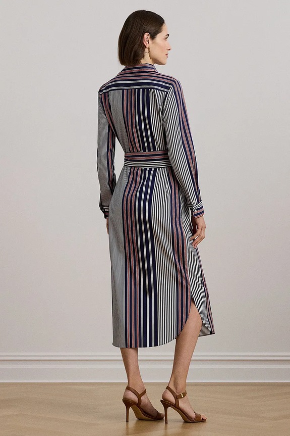 Pamučna haljina Lauren Ralph Lauren 200962683 šarena SS25