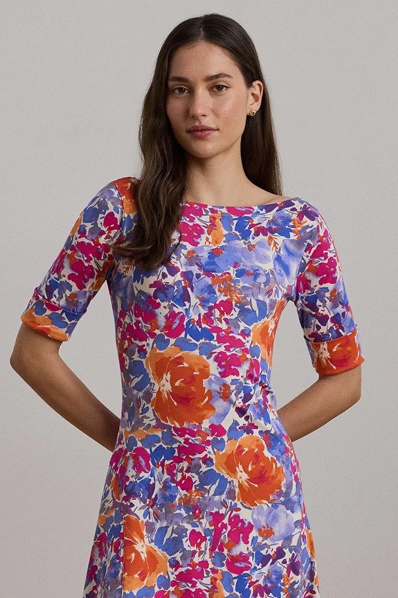 Одяг Бавовняна сукня Lauren Ralph Lauren 250972596 білий