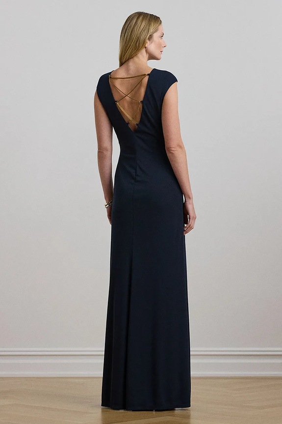 Lauren Ralph Lauren sukienka 253957568 granatowy SS25