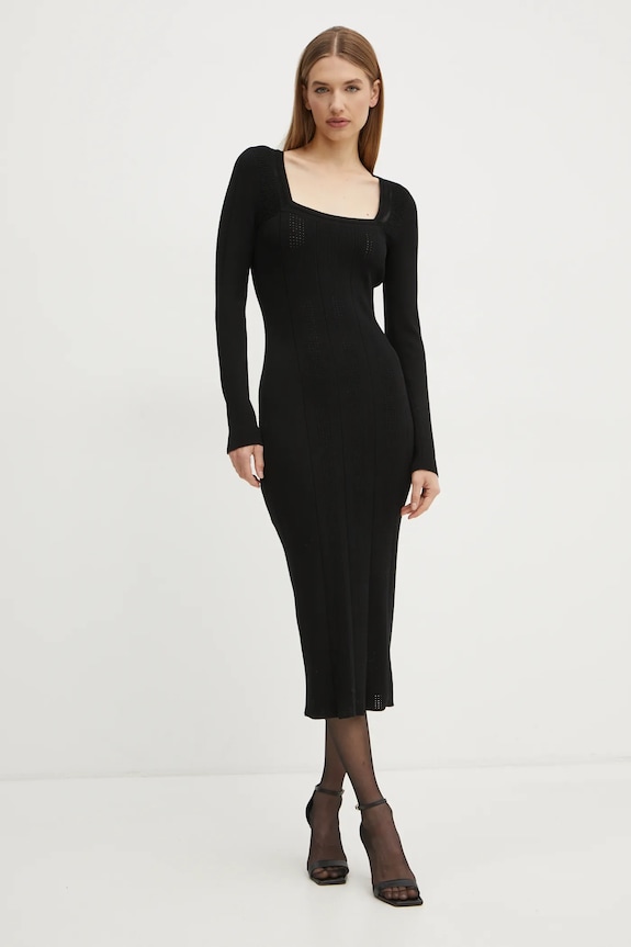 BOSS vestito 50530714 nero SS25