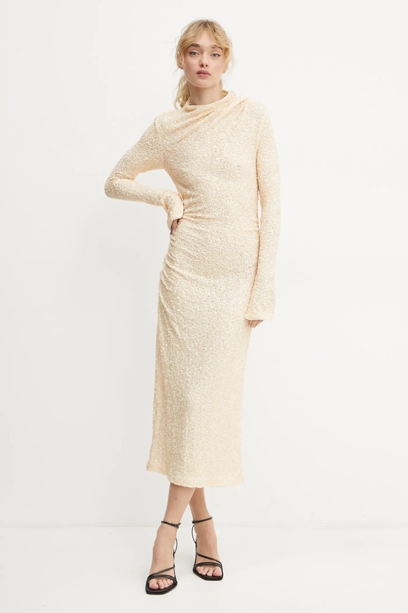 Day Birger et Mikkelsen sukienka Clover DAY65243522 beżowy ZS25