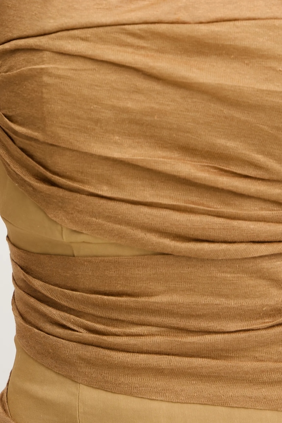 Pinko sukienka lniana 104872.A2GF beżowy