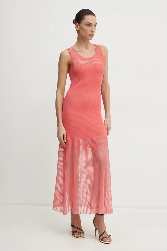 Pinko rochie maxi roz 104802.A2GJ