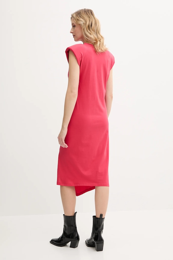 Ρούχα Βαμβακερό φόρεμα Pinko 104614.A2HE κόκκινο