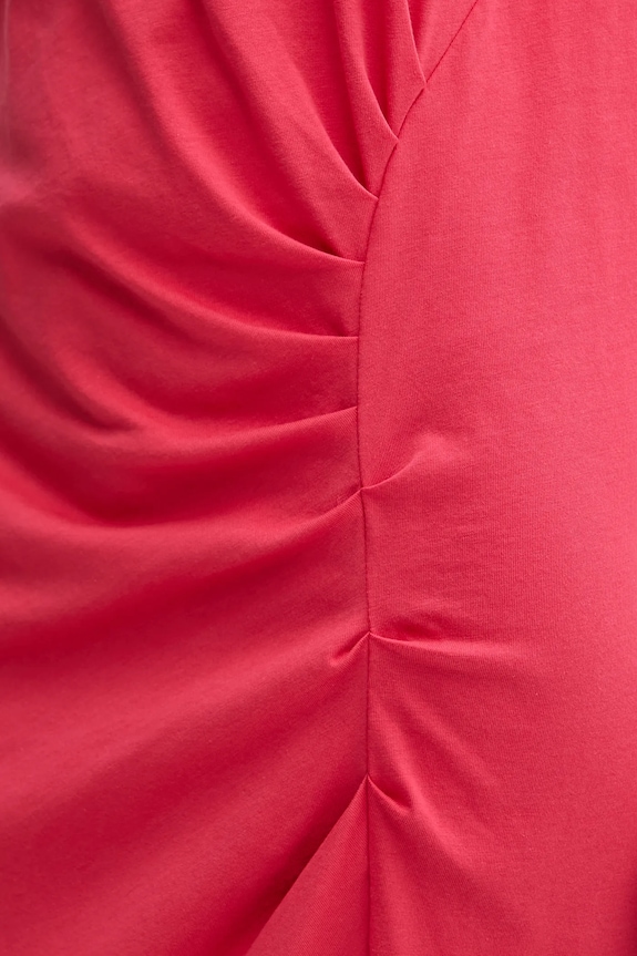 Βαμβακερό φόρεμα Pinko 104614.A2HE κόκκινο