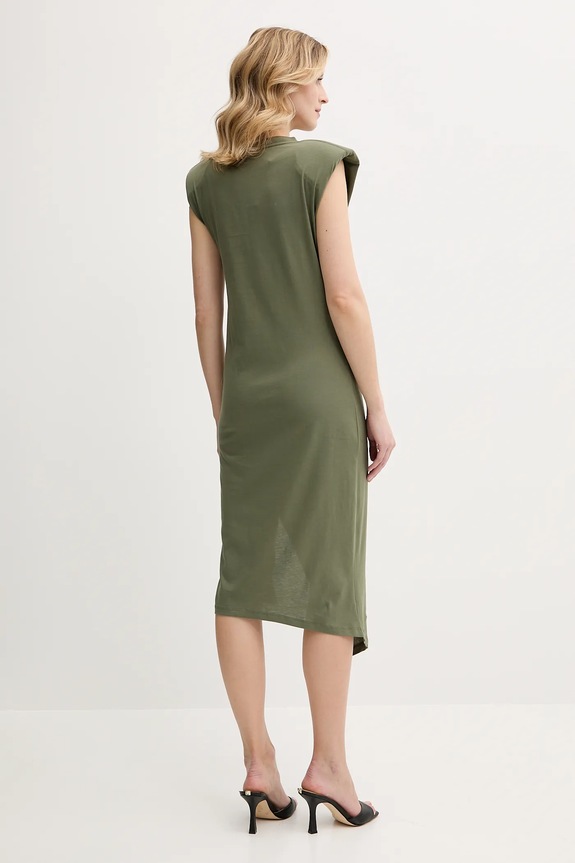 Ρούχα Βαμβακερό φόρεμα Pinko 104614.A2HE πράσινο