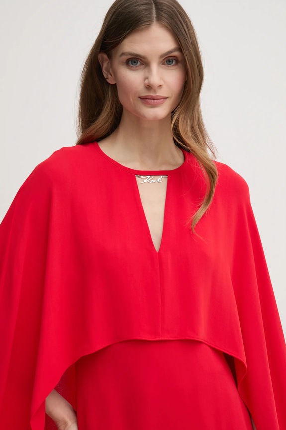 Karl Lagerfeld vestito rosso A1W13022