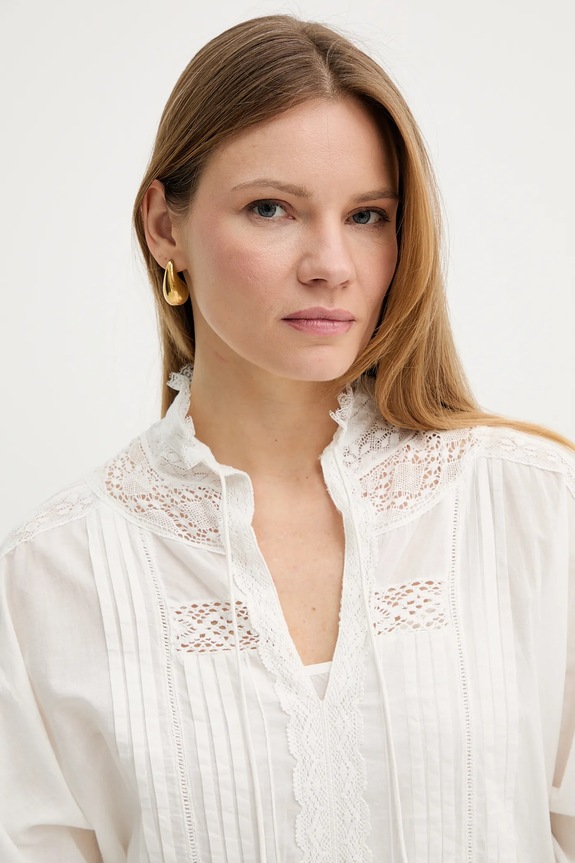 Βαμβακερό φόρεμα Twinset μπεζ 251TP2380