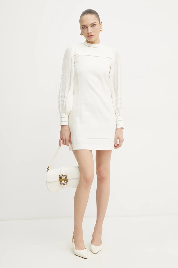 Twinset rochie din in 251TP2061 bej SS25