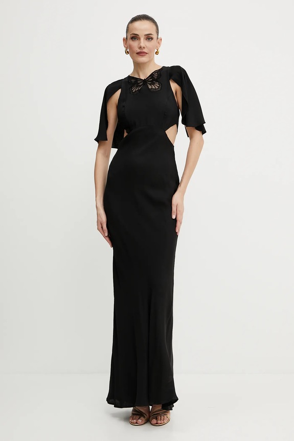 Obleka Twinset Našitek črna 251TS2012