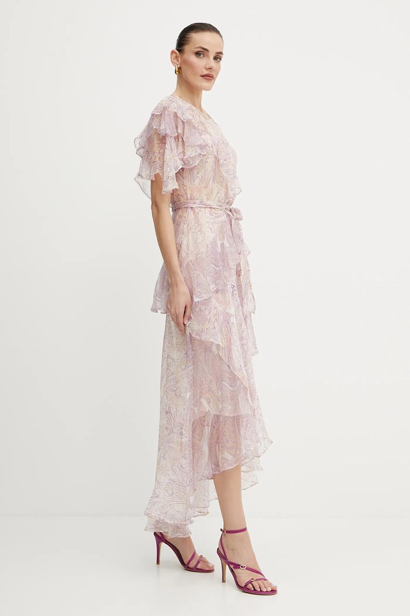 Twinset vestito in seta 251TS2182 violetto SS25