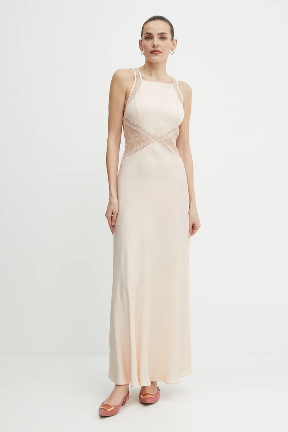 Twinset vestito maxi beige 251TT2112