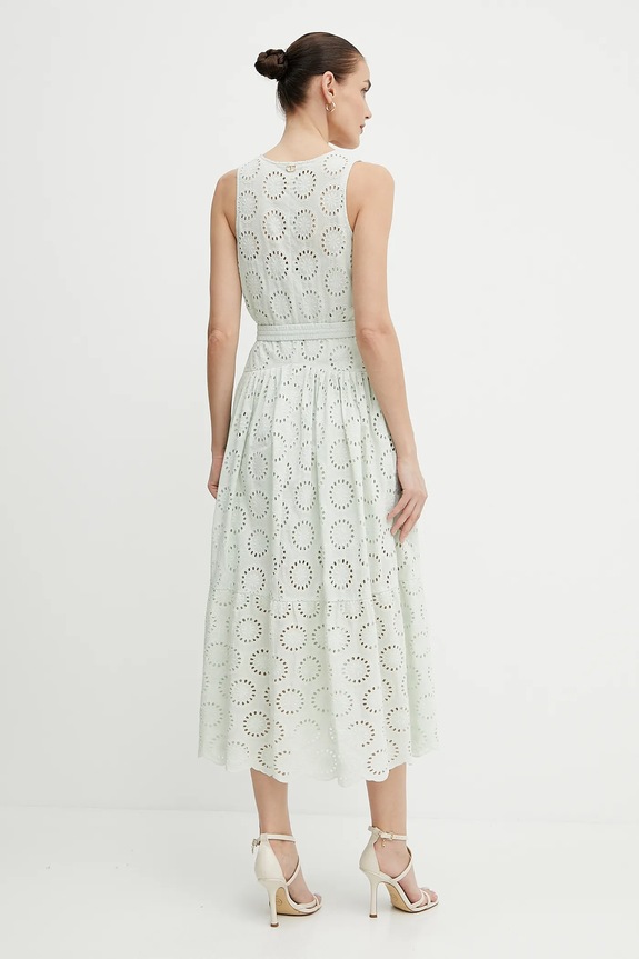 Ruházat Twinset pamut ruha 251TT2360 zöld