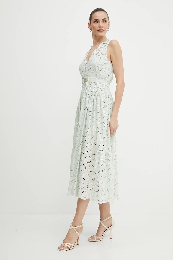 Twinset pamut ruha zöld 251TT2360