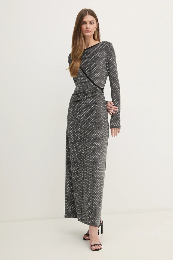 DIANE VON FURSTENBERG vestito maxi grigio DVFDW4S011